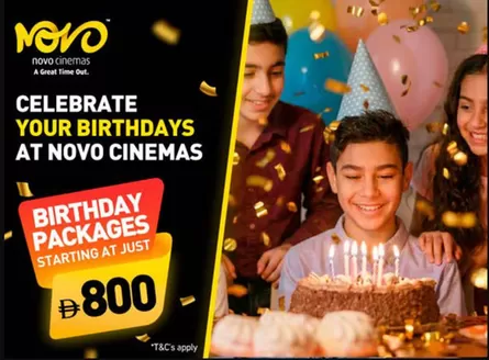 Novo Cinemas catalogue | Celebrate Your Birthdays At Novo Cinemas | 2026-03-24T00:00:00.000Z - 2026-12-31T00:00:00.000Z