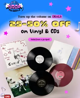 Virgin Megastore catalogue in Dibba Al-Fujairah | Drop The Needle 25-50% Off | 2026-04-02T00:00:00.000Z - 2026-04-30T00:00:00.000Z