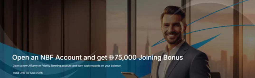 National Bank of Fujairah catalogue in Abu Dhabi | Open an NBF Account and get 75,000 Joining Bonus | 2026-04-02T00:00:00.000Z - 2026-04-30T00:00:00.000Z