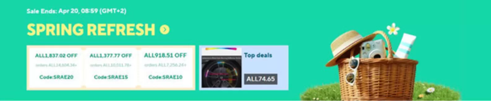 Aliexpress catalogue in Mussafah | Spring Refresh | 2026-04-14T00:00:00.000Z - 2026-04-20T00:00:00.000Z