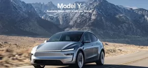 Tesla catalogue in Dibba Al-Fujairah | Model Y From AED 2,549 per Month | 2025-06-03T00:00:00.000Z - 2025-06-30T00:00:00.000Z